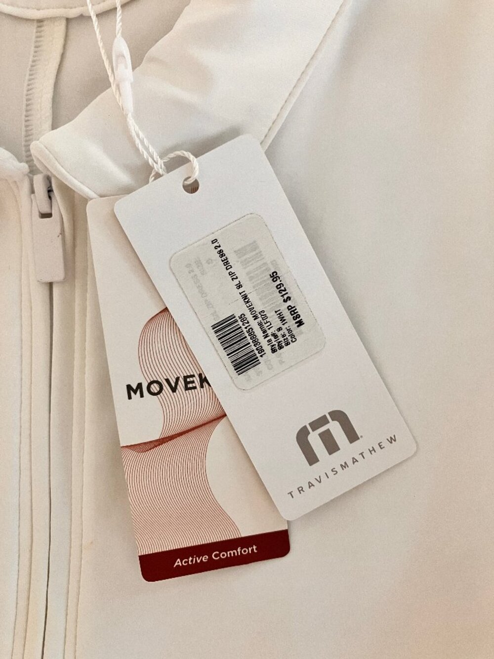 NWT TravisMathew Women’s MoveKnit Sleeveless Zip Dress White Size S Golf - Picture 7 of 14